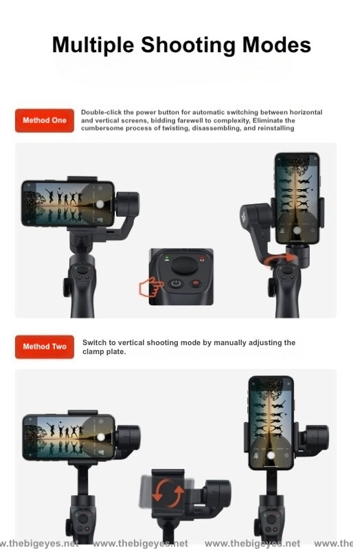 Mobile phone gimbal stabilizer