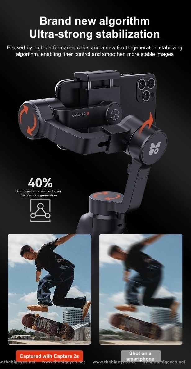 Mobile phone gimbal stabilizer