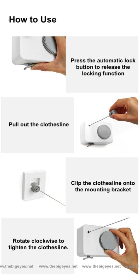 Retractable clothesline